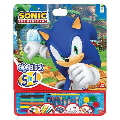 Sonic kreatív színező készlet - 5 az 1-ben - Cefa Toys