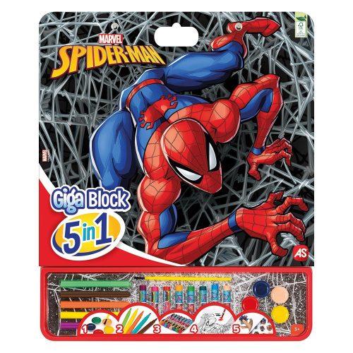 Pókember kreatív színező készlet - 5 az 1-ben - Cefa Toys