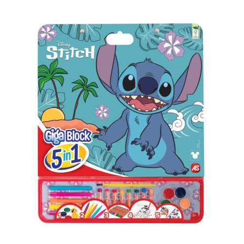 Stitch kreatív színező készlet - 5 az 1-ben - Cefa Toys
