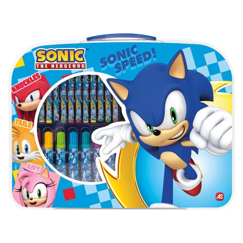Színező készlet bőröndben - Sonic