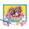Festés szám szerint - Imádnivaló kiskutyák - Paint & Frame