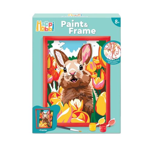 Vidám nyuszi festőkészlet kerettel - Paint & Frame