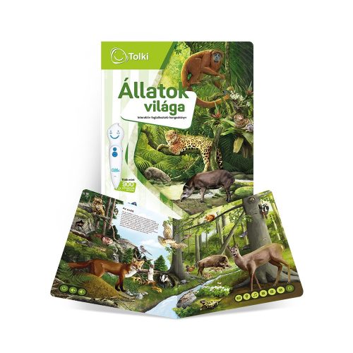 Tolki - Állatok világa - interaktív szett ( könyv és toll )