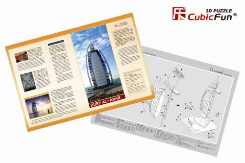 3D puzzle: Burdzs Al Arab CubicFun 3D épület makettek
