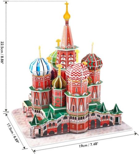 3D puzzle: Boldog Vazul-székesegyház CubicFun 3D híres épületek