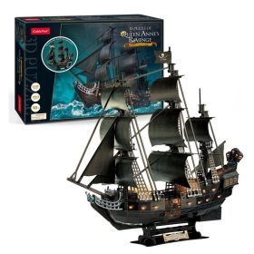   3d LED világítós puzzle: Anna királynő bosszúja - Queen Anne's Revenge