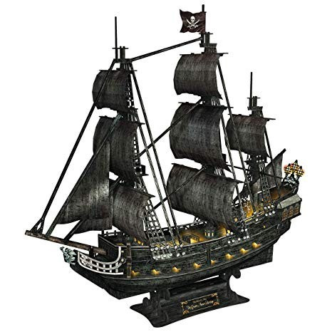 3d LED világítós puzzle: Anna királynő bosszúja - Queen Anne's Revenge