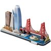 3d LED világítós puzzle: CityLine San Francisco
