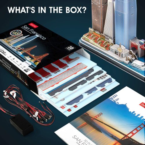3d LED világítós puzzle: CityLine San Francisco