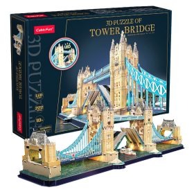  3d LED világítós puzzle: Tower Bridge CubicFun 3D makett Cubic Fun
