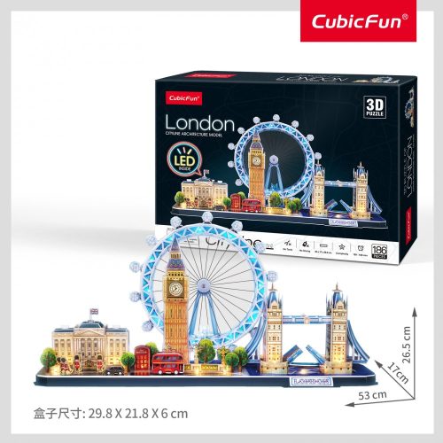 3d LED világítós puzzle: CityLine London