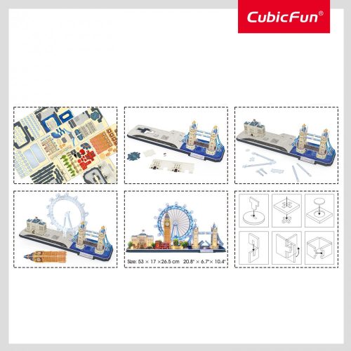 3d LED világítós puzzle: CityLine London