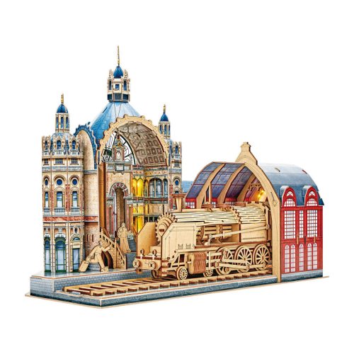 3d LED világítós puzzle: Vasútállomás