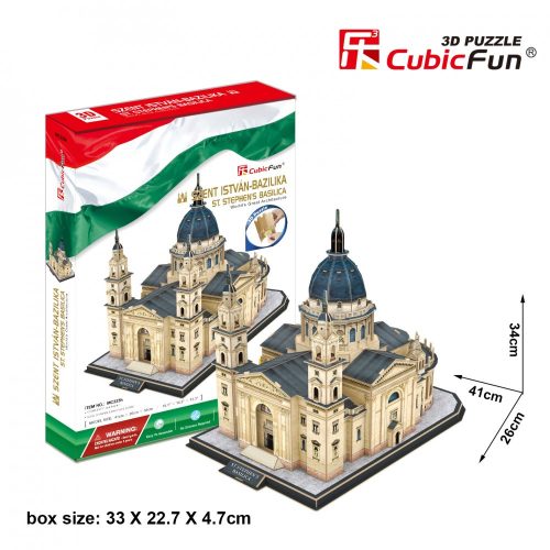 3D puzzle: Szent István Bazilika CubicFun 3D híres magyar épület makettek