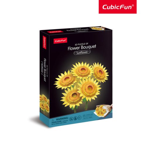 3D puzzle: Napraforgó csokor