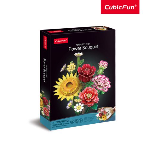 3D puzzle: Vegyes virágcsokor