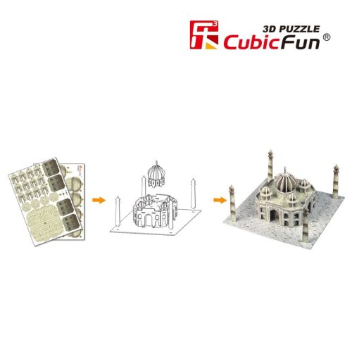 3D kicsi puzzle: Taj Mahal CubicFun 3D épület makettek