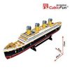 3D kicsi puzzle: Titanic CubicFun 3D jármű makettek