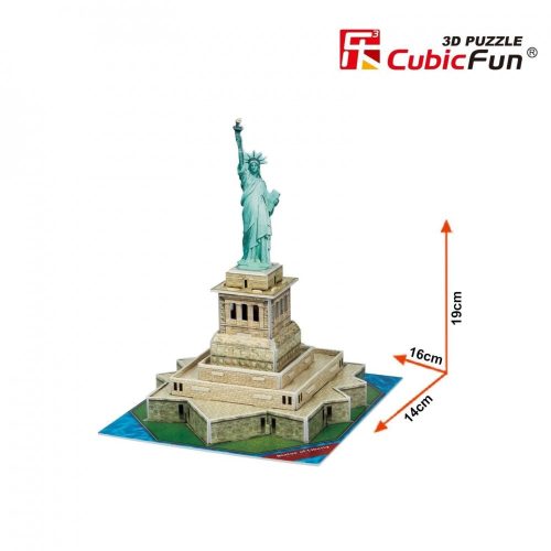 3D kicsi puzzle: Szabadságszobor (USA) CubicFun 3D épület makettek