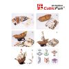 3D puzzle: Santa Maria CubicFun 3D hajó makettek