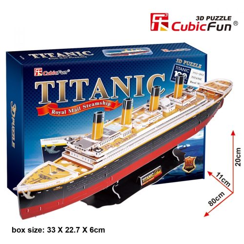 3d profi puzzle: Titanic CubicFun hajó makettek