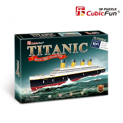 3D puzzle: Titanic CubicFun 3D jármű makettek
