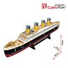 3D puzzle: Titanic CubicFun 3D jármű makettek