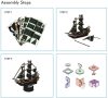 3D puzzle: Anna királynő bosszúja CubicFun 3D jármű makettek