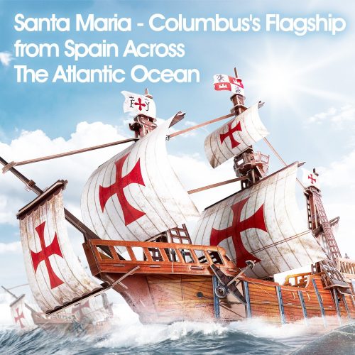 3D puzzle: Santa Maria hajó makett