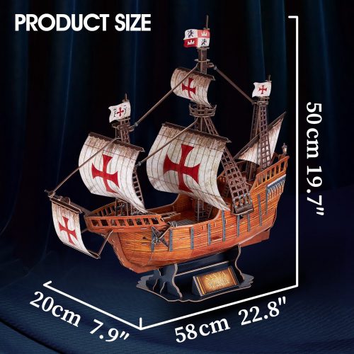 3D puzzle: Santa Maria hajó makett