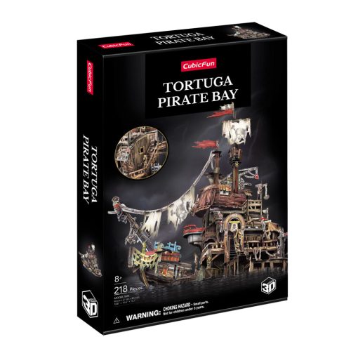 3D puzzle: Kalózhajó kikötővel