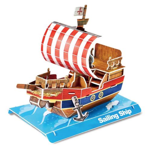 3D kicsi puzzle: Sailing Ship - vitorláshajó