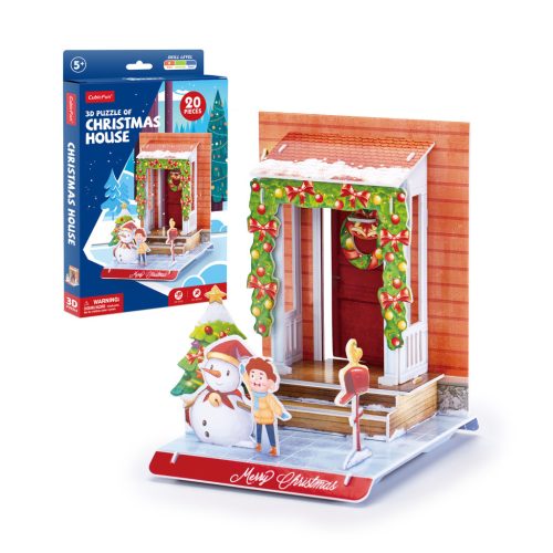 3D kicsi puzzle: karácsonyi ház