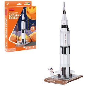 3D kicsi puzzle: Saturn V űrrakéta 