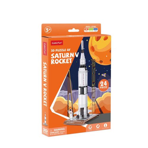 3D kicsi puzzle: Saturn V űrrakéta 