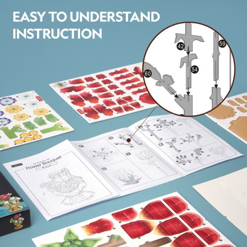 3D puzzle: Rózsa
