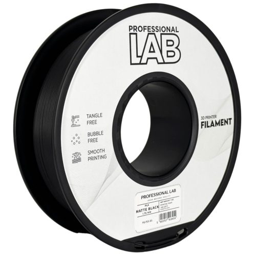 PLA MATT Filament 1,75mm fekete 1Kg - Professional Lab
