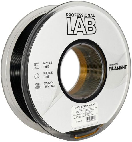Silk PLA Filament 1,75mm Dual Color fekete-arany 1Kg - Professional Lab