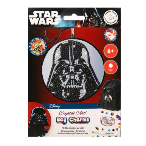 Crystal Art Gyémántszemes kirakó táskadísz - Darth Vader