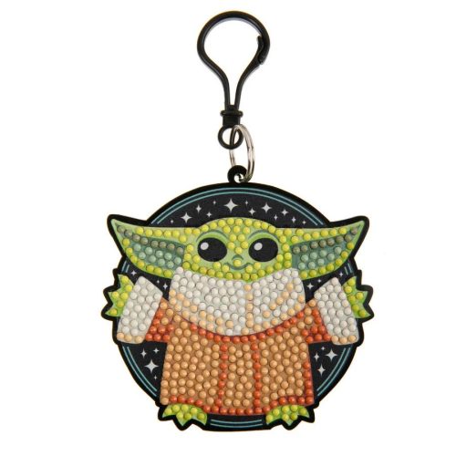 Crystal Art Gyémántszemes kirakó táskadísz - Grogu