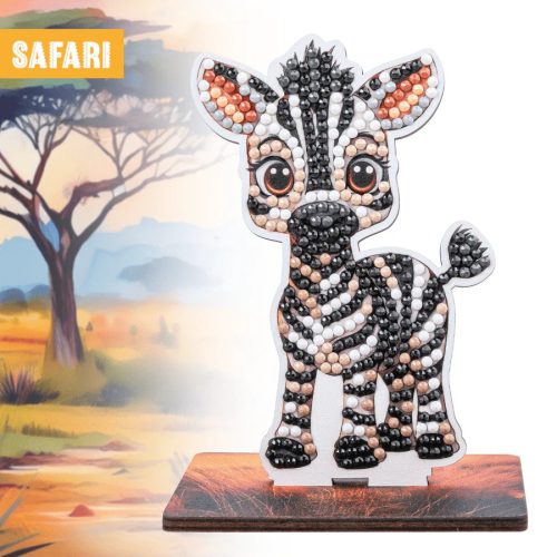 Crystal Art Gyémántszemes kirakó - Zebra