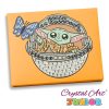 Crystal Art Gyémántszemes kirakó junior - Grogu