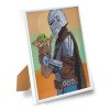Crystal Art Gyémántszemes kirakó 21*25 cm kerettel - Grogu és Mandalori - Craft Buddy