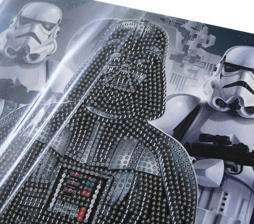 Crystal Art Gyémántszemes kirakó 21*25 cm kerettel - Darth Vader és a rohamosztagosok - Craft Buddy
