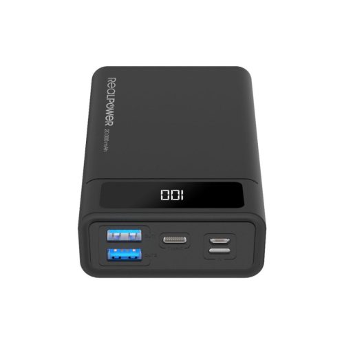 Realpower PB-20k PD 20000mAh Powerbank Black