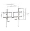 Gembird WM-90T-01 Filt TV Wall Mount 43"-90" Black