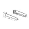 Gembird WM-U35-01-W Universal Heavy Duty Steel Wall Brackets White