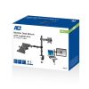 ACT AC8305 Single Monitor Arm with Laptop Arm 10"-35" Black