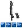 ACT AC8321 Single Monitor Arm Office Quick Height Adjustment 10"-32" Black