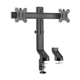   ACT AC8322 Dual Monitor Arm Office Quick Height Adjustment 10"-27" Black